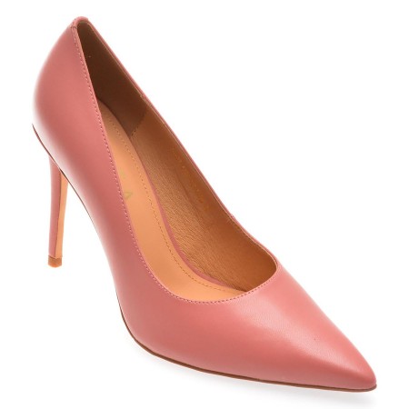 Pantofi eleganti EPICA roz, A234, din piele naturala, femei