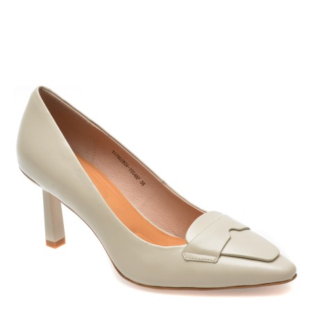 Pantofi eleganti FLAVIA PASSINI albi, 4760, din piele naturala, femei