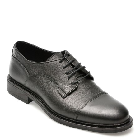 Pantofi eleganti OTTER negri, 2388, din piele naturala, barbati