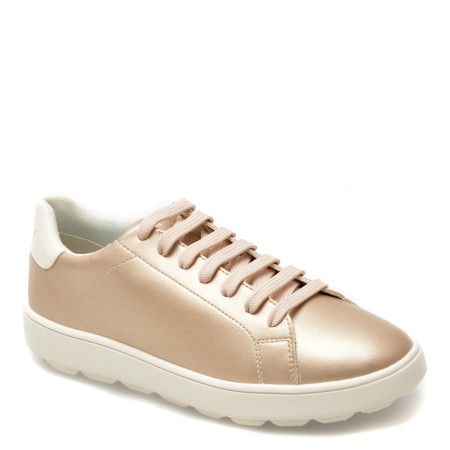 Pantofi GEOX aurii, D45WEA, din piele ecologica, femei