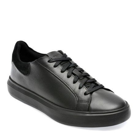 Pantofi GEOX negri, U355WA, din piele naturala, barbati