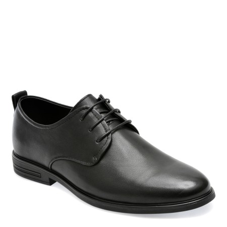 Pantofi OTTER negri, Y99391B, din piele naturala, barbati