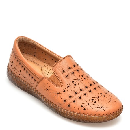 Pantofi OZIYS maro, 22107, din piele naturala, femei
