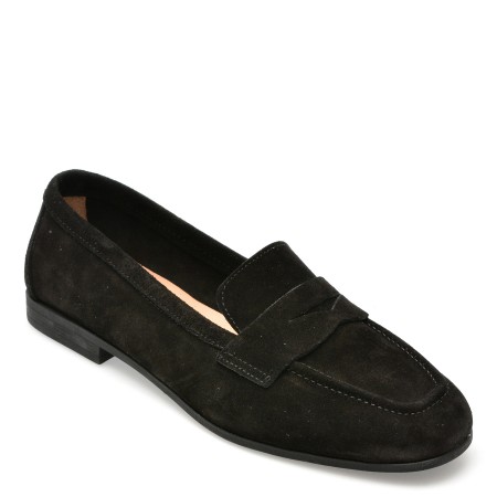 Pantofi PESETTO negri, 1341147, din piele intoarsa, femei