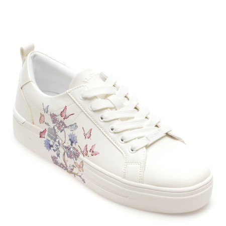 Pantofi sport ALDO albi, 13711711, din piele ecologica, femei