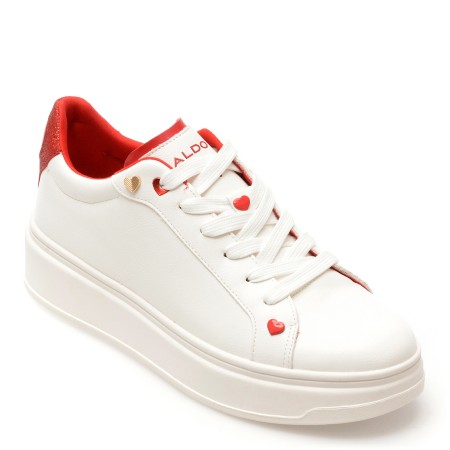 Pantofi sport ALDO albi, 13713017, din piele ecologica, femei