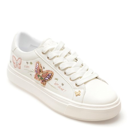 Pantofi sport ALDO albi, 13721271, din piele ecologica, femei