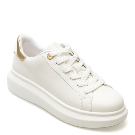 Pantofi sport ALDO albi, REIA110, din piele ecologica, femei