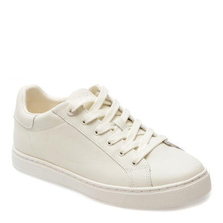Pantofi sport ALDO albi, WOOLLY1001,piele naturala, femei