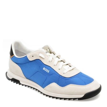 Pantofi sport BOSS albastri, 7276, din material textil, barbati