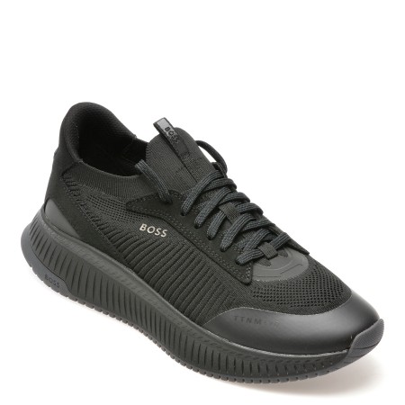 Pantofi sport BOSS negri, 89041, din material textil, barbati