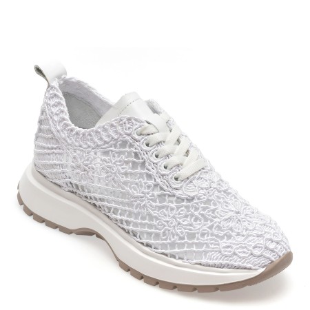 Pantofi sport GRYXX albi, 193TEX, din material textil, femei