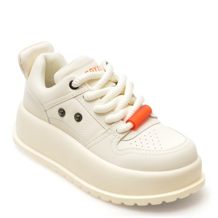 Pantofi sport GRYXX albi, 3A71171, din piele naturala, femei