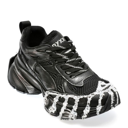 Pantofi sport GRYXX negri, 20242, din material textil, femei
