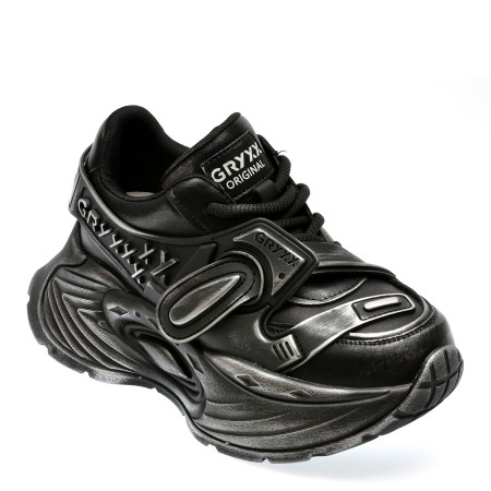 Pantofi sport GRYXX negri, 50092, din piele naturala, femei