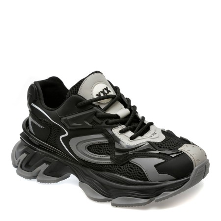 Pantofi sport GRYXX negri, 68005, din piele ecologica, barbati