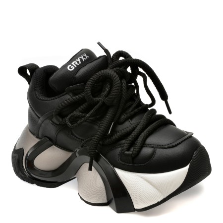 Pantofi sport GRYXX negri, 7993, din piele naturala, femei