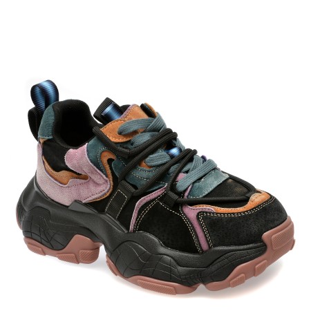Pantofi sport GRYXX negri, 9850, din piele intoarsa, femei