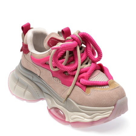 Pantofi sport GRYXX roz, 3693, din piele naturala, femei