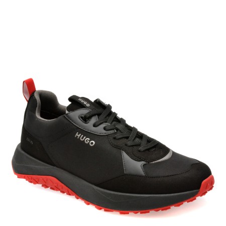 Pantofi sport HUGO negri, 43791, din material textil, barbati