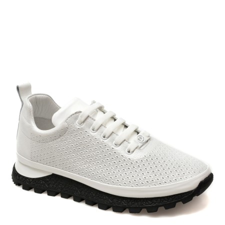 Pantofi sport IMAGE albi, 82900, din piele naturala, femei