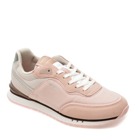 Pantofi sport PEPE JEANS roz, LS40004, din material textil, femei