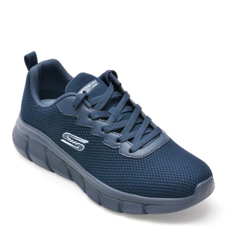 Pantofi sport SKECHERS bleumarin, BOBS B FLEX B FLEX, din material textil, barbati