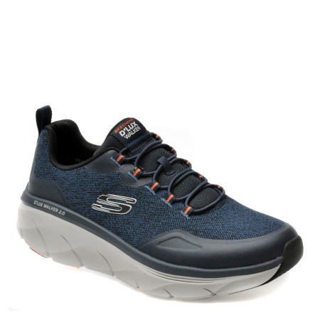 Pantofi sport SKECHERS bleumarin, D LUX WALKER 2.0, din material textil, barbati