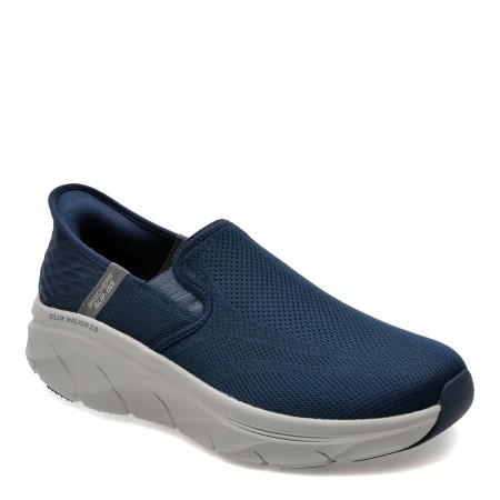 Pantofi sport SKECHERS bleumarin, D LUX WALKER 2.0, din material textil, barbati
