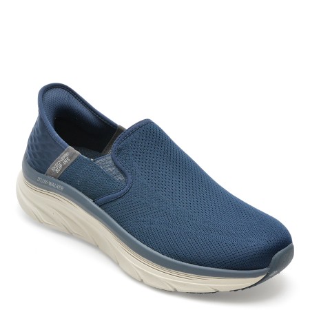 Pantofi sport SKECHERS bleumarin, D LUX WALKER, din material textil, barbati