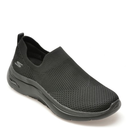 Pantofi sport SKECHERS negri, GO WALK ARCH FIT 2.0, din material textil, femei