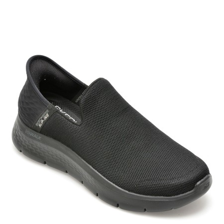 Pantofi sport SKECHERS negri, GO WALK FLEX, din material textil, barbati
