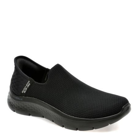 Pantofi sport SKECHERS negri, GO WALK FLEX, din material textil, femei