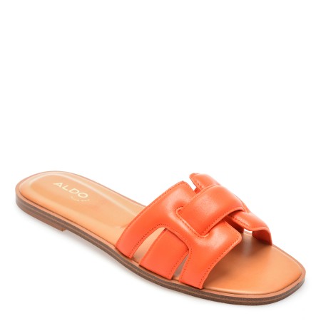 Papuci ALDO portocalii, ELENAA820, din piele naturala, femei