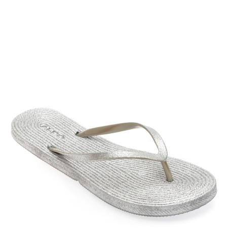 Papuci casual ALDO argintii, 13026723, din pvc, femei