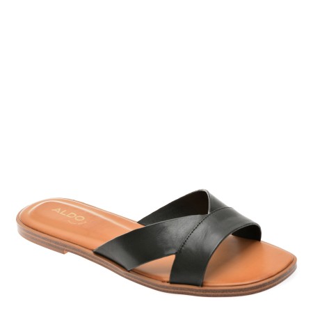 Papuci casual ALDO negre, 13773234, din piele naturala, femei
