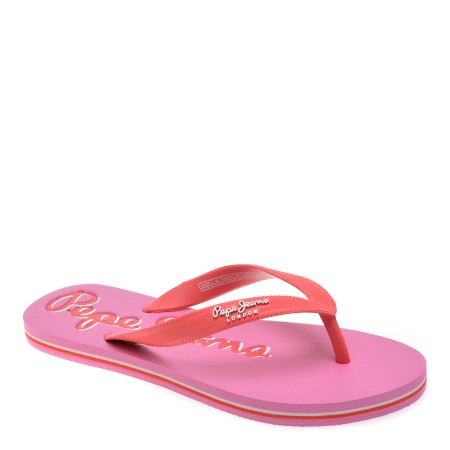 Papuci casual PEPE JEANS roz, LS70157, din pvc, femei
