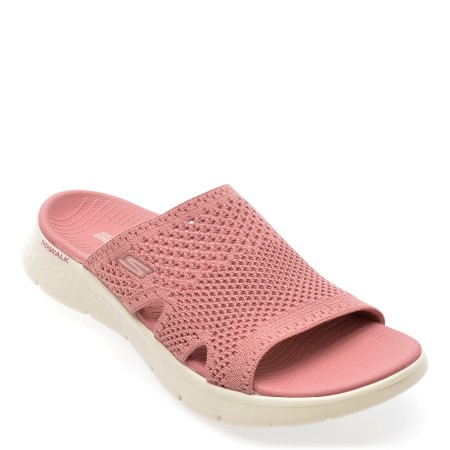 Papuci casual SKECHERS mov, 141425, din material textil, femei