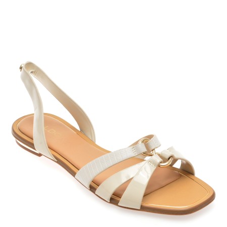 Sandale casual ALDO albe, 13388396, din piele ecologica, femei