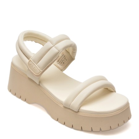 Sandale casual ALDO albe, 13567179, din piele ecologica, femei