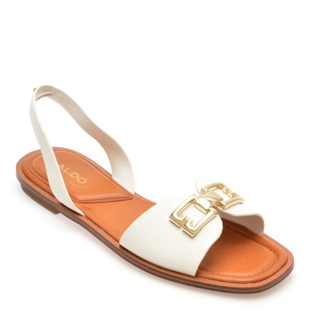Sandale casual ALDO albe, 13706383, din piele ecologica, femei