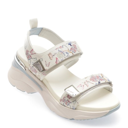 Sandale casual ALDO albe, 13740364, din piele ecologica, femei