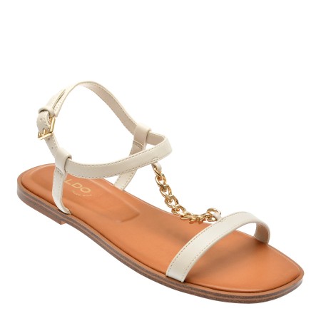 Sandale casual ALDO albe, 13740418, din piele ecologica, femei