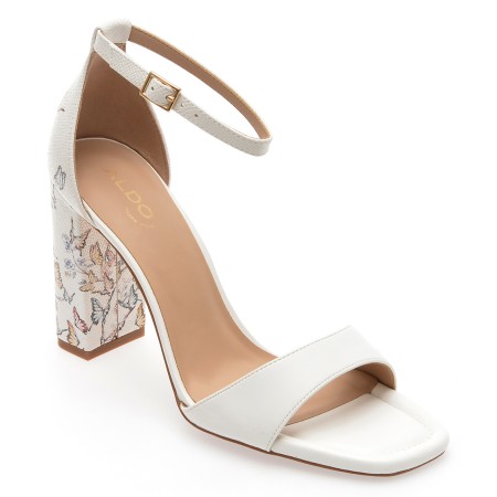 Sandale casual ALDO albe, 13740420, din piele ecologica, femei