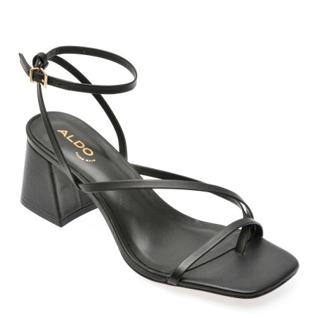 Sandale casual ALDO negre, 13655410, din piele naturala, femei