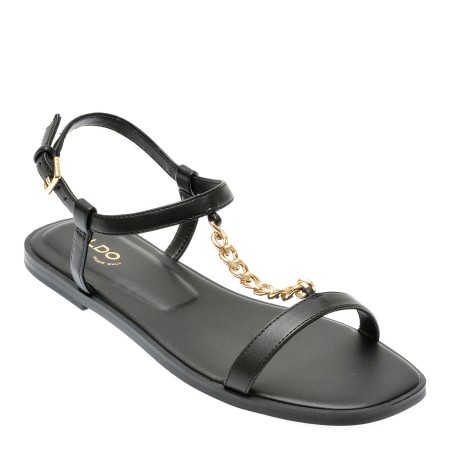 Sandale casual ALDO negre, 13740412, din piele ecologica, femei