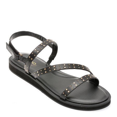 Sandale casual ALDO negre, 13740460, din piele ecologica, femei