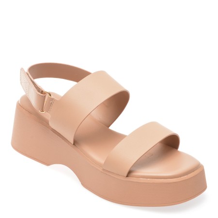 Sandale casual ALDO nude, 13734053, din piele ecologica, femei