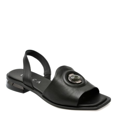 Sandale casual EPICA negre, 37217, din piele naturala, femei