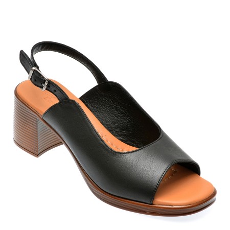 Sandale casual FLAVIA PASSINI negre, 13101, din piele naturala, femei